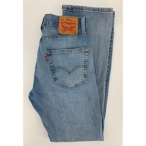 Levis 527 Jeans Mens 32x32 Blue Slim Bootcut Light Wash Denim Pants